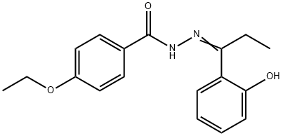 (E)-4-ethoxy-N'-(1-(2-hydroxyphenyl)propylidene)benzohydrazide Struktur