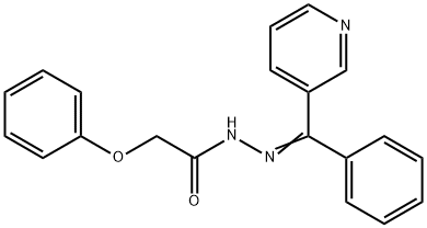 2-phenoxy-N'-[(E)-phenyl(pyridin-3-yl)methylidene]acetohydrazide Struktur