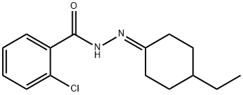 2-chloro-N'-(4-ethylcyclohexylidene)benzohydrazide Struktur