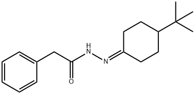 N'-(4-(tert-butyl)cyclohexylidene)-2-phenylacetohydrazide Struktur