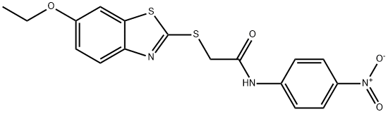 2-[(6-ethoxy-1,3-benzothiazol-2-yl)sulfanyl]-N-(4-nitrophenyl)acetamide Struktur