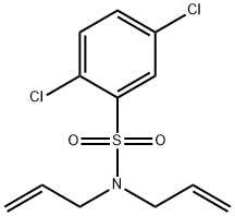 N,N-diallyl-2,5-dichlorobenzenesulfonamide Struktur