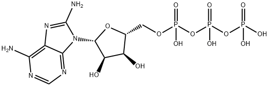 8-Aminoadenosine triphosphate Struktur