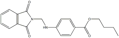 butyl 4-(((1,3-dioxoisoindolin-2-yl)methyl)amino)benzoate Struktur