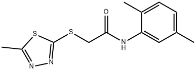 N-(2,5-dimethylphenyl)-2-[(5-methyl-1,3,4-thiadiazol-2-yl)sulfanyl]acetamide Struktur