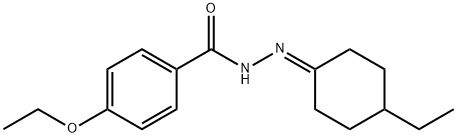 4-ethoxy-N'-(4-ethylcyclohexylidene)benzohydrazide Struktur