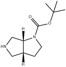 (3aR,6aR)-tert-Butyl hexahydropyrrolo[3,4-b]pyrrole-1(2H)-carboxylate Struktur