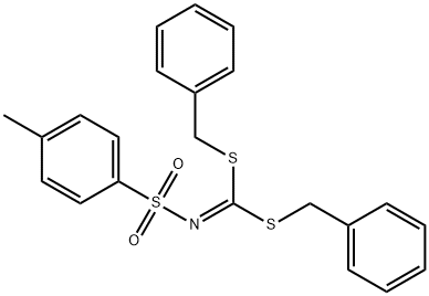 dibenzyl [(4-methylphenyl)sulfonyl]carbonodithioimidate Struktur