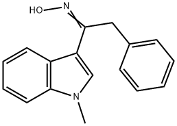 1-(1-methyl-1H-indol-3-yl)-2-phenylethanone oxime Struktur