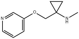 N-Methyl-1-((pyridin-3-yloxy)methyl)cyclopropanamine Struktur