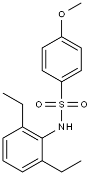 N-(2,6-diethylphenyl)-4-methoxybenzenesulfonamide Struktur