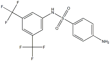 4-Amino-N-(3,5-bis(trifluoromethyl)phenyl)benzenesulfonamide Struktur