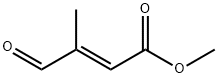 (E)-methyl 3-methyl-4-oxobut-2-enoate Struktur