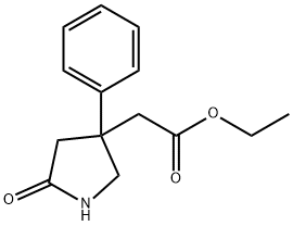 ETHYL 2-(5-OXO-3-PHENYLPYRROLIDIN-3-YL)ACETATE Struktur