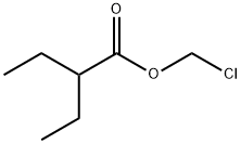 2-Ethylbutyric acid chloromethyl ester Struktur