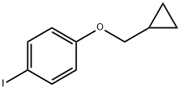 1-(cyclopropylmethoxy)-4-iodobenzene Struktur