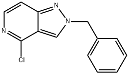 2-benzyl-4-chloro-2H-pyrazolo[4,3-c]pyridine Struktur