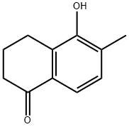 5-hydroxy-6-methyl-3,4-dihydronaphthalen-1(2H)-one Struktur