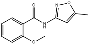 2-methoxy-N-(5-methyl-1,2-oxazol-3-yl)benzamide Struktur