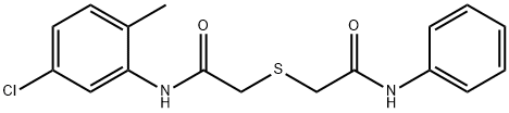 2-({2-[(5-chloro-2-methylphenyl)amino]-2-oxoethyl}sulfanyl)-N-phenylacetamide Struktur