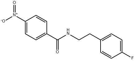 N-[2-(4-fluorophenyl)ethyl]-4-nitrobenzamide Struktur