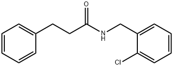 N-(2-chlorobenzyl)-3-phenylpropanamide Struktur