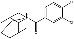 3,4-dichloro-N-(tricyclo[3.3.1.1~3,7~]dec-2-yl)benzamide Struktur