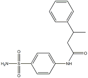 3-phenyl-N-(4-sulfamoylphenyl)butanamide Struktur