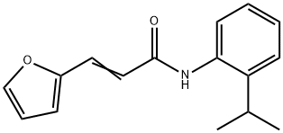 (2E)-3-(furan-2-yl)-N-[2-(propan-2-yl)phenyl]prop-2-enamide Struktur