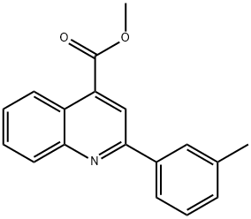 methyl 2-(m-tolyl)quinoline-4-carboxylate Struktur