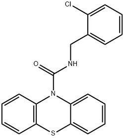 N-(2-chlorobenzyl)-10H-phenothiazine-10-carboxamide Struktur