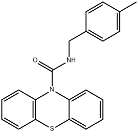 N-(4-methylbenzyl)-10H-phenothiazine-10-carboxamide Struktur