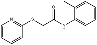 N-(2-methylphenyl)-2-(pyridin-2-ylsulfanyl)acetamide Struktur