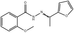 N'-[(1E)-1-(furan-2-yl)ethylidene]-2-methoxybenzohydrazide Struktur