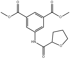 dimethyl 5-(tetrahydrofuran-2-carboxamido)isophthalate Struktur