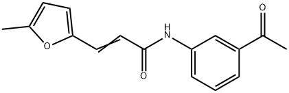 (2E)-N-(3-acetylphenyl)-3-(5-methylfuran-2-yl)prop-2-enamide Struktur