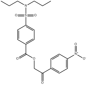 2-(4-nitrophenyl)-2-oxoethyl 4-(N,N-dipropylsulfamoyl)benzoate Struktur