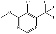 5-Bromo-4-methoxy-6-(trifluoromethyl)pyrimidine Struktur