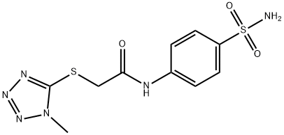 2-[(1-methyl-1H-tetrazol-5-yl)sulfanyl]-N-(4-sulfamoylphenyl)acetamide Struktur