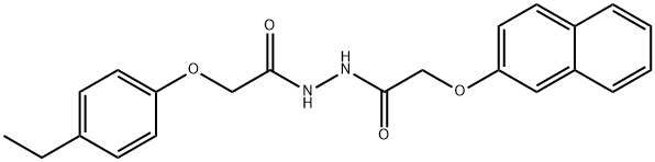 2-(4-ethylphenoxy)-N'-[(naphthalen-2-yloxy)acetyl]acetohydrazide Struktur