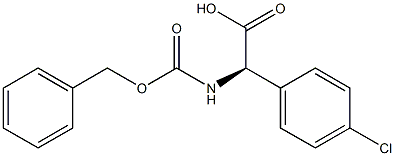 (R)-2-(((Benzyloxy)carbonyl)amino)-2-(4-chlorophenyl)acetic acid Struktur