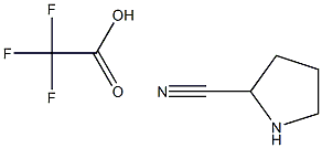 pyrrolidine-2-carbonitrile 2,2,2-trifluoroacetate Struktur