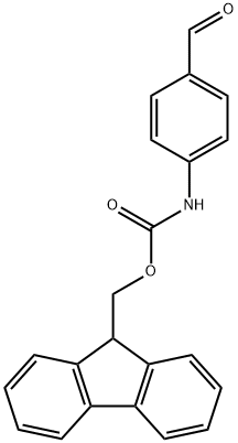 CARBAMIC ACID, (4-FORMYLPHENYL)-, 9H-FLUOREN-9-YLMETHYL ESTER Structure