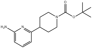 tert-butyl 4-(6-aminopyridin-2-yl)piperidine-1-carboxylate Struktur