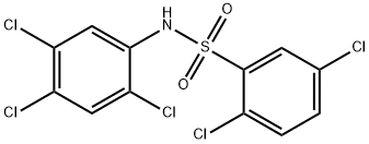 2,5-dichloro-N-(2,4,5-trichlorophenyl)benzenesulfonamide Struktur