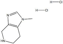 1-Methyl-4,5,6,7-tetrahydro-1H-imidazo[4,5-c]pyridine dihydrochloride Struktur