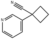 1-(3-pyridinyl)cyclobutanecarbonitrile Struktur