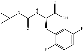 N-Boc-2,5-difluoro-DL-phenylalanine Struktur