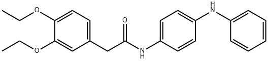 2-(3,4-diethoxyphenyl)-N-[4-(phenylamino)phenyl]acetamide Struktur