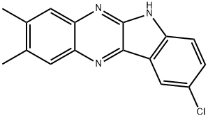 9-chloro-2,3-dimethyl-6H-indolo[2,3-b]quinoxaline Struktur